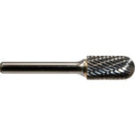 Global Industrial Radius Cylindrical Bur Single Cut 2""L x 1/8"" Shank Dia. 1/8"" Cut Dia.