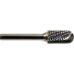 Global Industrial Radius Cylindrical Bur Single Cut 1-1/2""L x 1/8"" Shank Dia. 9/16"" Len of Cut