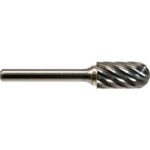 Global Industrial Radius Cylindrical Bur For Stainless Steel 2-3/4""L x 1/4"" Shank Dia.
