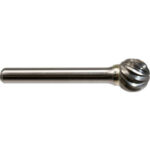 Global Industrial Ball Shaped Bur For Stainless Steel 2""L x 1/4"" Shank Dia.
