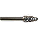 Global Industrial Radius Tree Shaped Bur For Stainless Steel 2-1/2""L x 1/4"" Shank Dia.