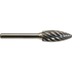 Global Industrial Flame Shaped Bur For Stainless Steel 2-1/2""L x 1/4"" Shank Dia.