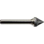Global Industrial 60 Degree Cone Bur Double Cut 2""L x 3/16"" Shank Dia.