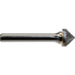 Global Industrial 90 Degree Cone Bur Single Cut 1-15/16""L x 1/4"" Shank Dia.