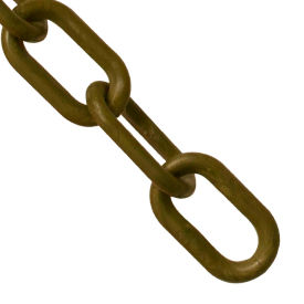 Global Industrial™ Plastic Chain Barrier 1-1/2""x50'L Khaki Gold