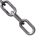 Global Industrial™ Plastic Chain Barrier 1-1/2""x50'L Silver