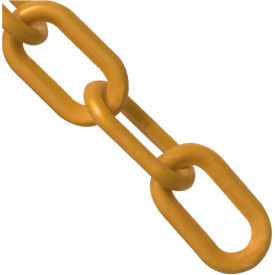 Global Industrial™ Plastic Chain Barrier 1-1/2""x50'L Gold