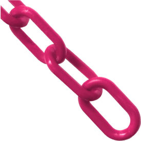 Global Industrial Plastic Chain Barrier 1-1/2""x50'L Magenta