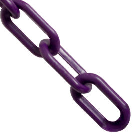 Global Industrial™ Plastic Chain Barrier 1-1/2""x50'L Purple
