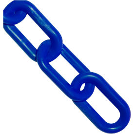 Global Industrial™ Plastic Chain Barrier 1-1/2""x50'L Traffic Blue