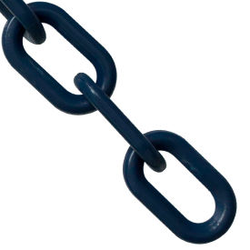 Global Industrial™ Plastic Chain Barrier 1-1/2""x50'L Cobalt Blue