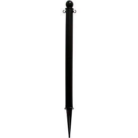 Global Industrial™ Plastic Ground Pole 35""H Black