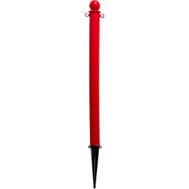 Global Industrial Plastic Ground Pole 35""H Red