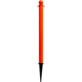 Global Industrial Plastic Ground Pole 35""H Safety Orange
