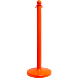 Global Industrial Plastic Stanchion Post 40""H Safety Orange