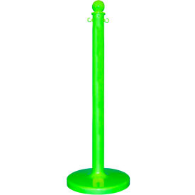 Global Industrial Plastic Stanchion Post 40""H Safety Green
