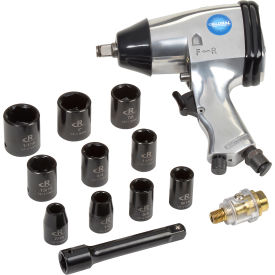 Global Industrial™ Air Impact Wrench Kit 1/2"" Drive Size 260 Max Torque