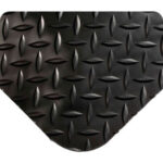 Global Industrial™ Diamond-Plate Anti Fatigue Mat 9/16"" Thick 2' x 3' Black