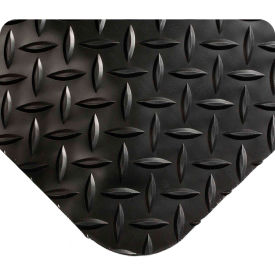 Global Industrial™ Diamond-Plate Anti Fatigue Mat 9/16"" Thick 2' x 3' Black