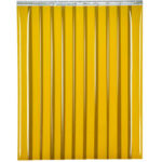 Global Industrial™ Welding Strip Door - 10'W x 6'H - 8"" Amber Tint PVC