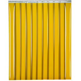 Global Industrial™ Welding Strip Door - 4'W x 8'H - 8"" Amber Tint PVC
