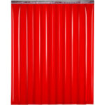 Global Industrial™ Welding Strip Door - 10'W x 6'H - 8"" Red Tint PVC