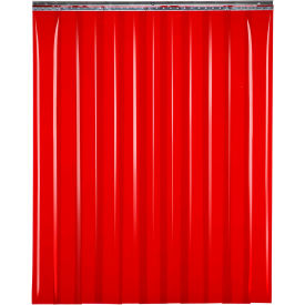 Global Industrial™ Welding Strip Door - 10'W x 8'H - 8"" Red Tint PVC