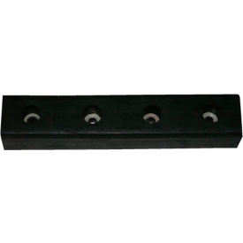 Global lndustrial™ Molded Dock Bumper Rectangular 20Wx4-1/2H Black