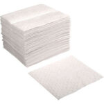 Global Industrial™ Hydrocarbon Based Oil Sorbent Pad Medium Weight15"" x 18"" White 100/Pack