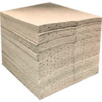 Global Industrial™ Universal Sorbent Pads Medium-weight 15""L x 18""W Gray 100/Pack