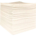 Global Industrial™ Oil Only Sorbent Pads Lightweight 15""W x 18""L White 200/Pack