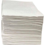 Global Industrial™ Oil Only Sorbent Pads Medium-weight 15""W x 18""L White 100/Pack