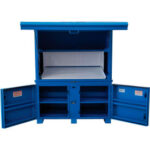 Global Industrial™ Jobsite Field Station/Office 125 Cu. Ft Steel Blue